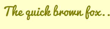 Image with Font Color 808000 and Background Color FFFFCC